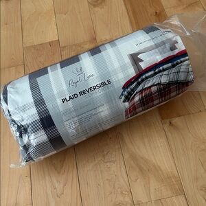 Royal Luxe Plaid Reversible Comforter